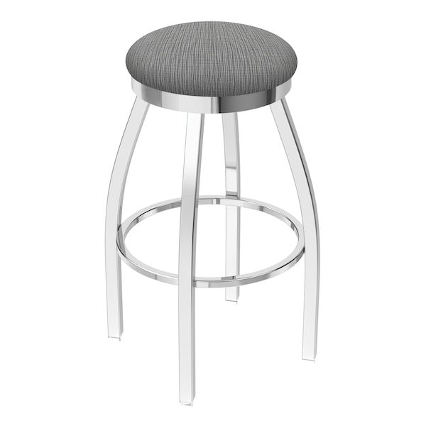 25" Swivel Counter Stool, Chrome Finish, Graph Seat